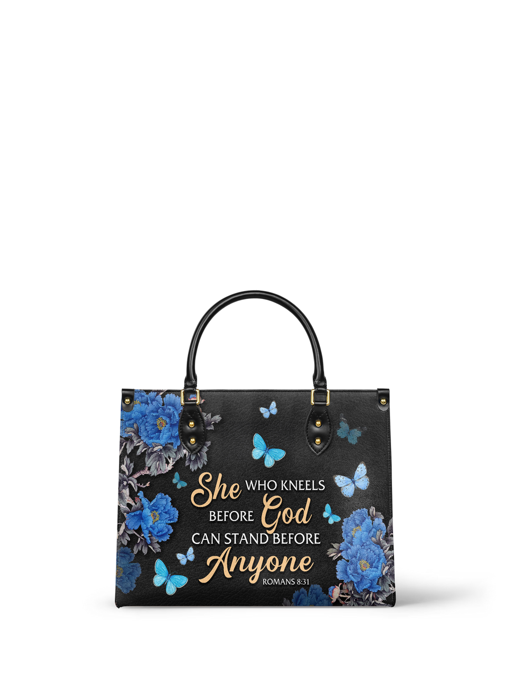 "Anchor" - Romans 8:31 Leather Handbag