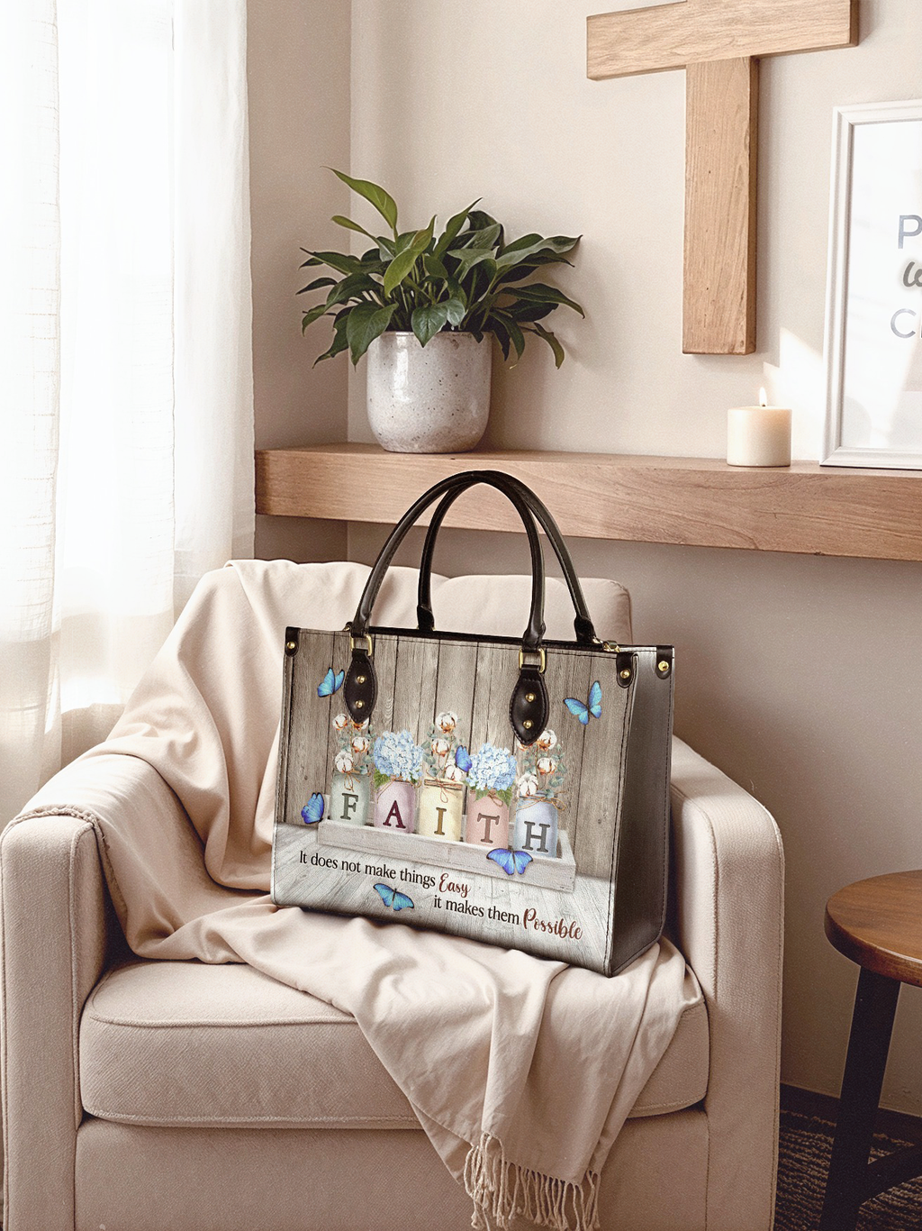 "Faith" Leather Handbag