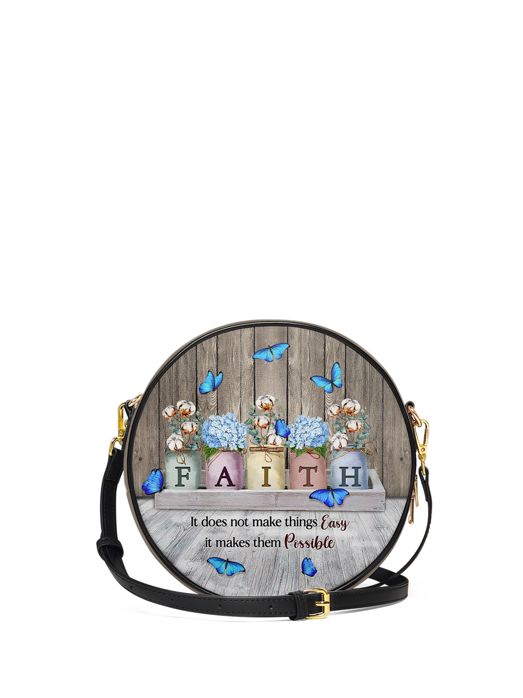 "Faith" Circle Crossbody Bag