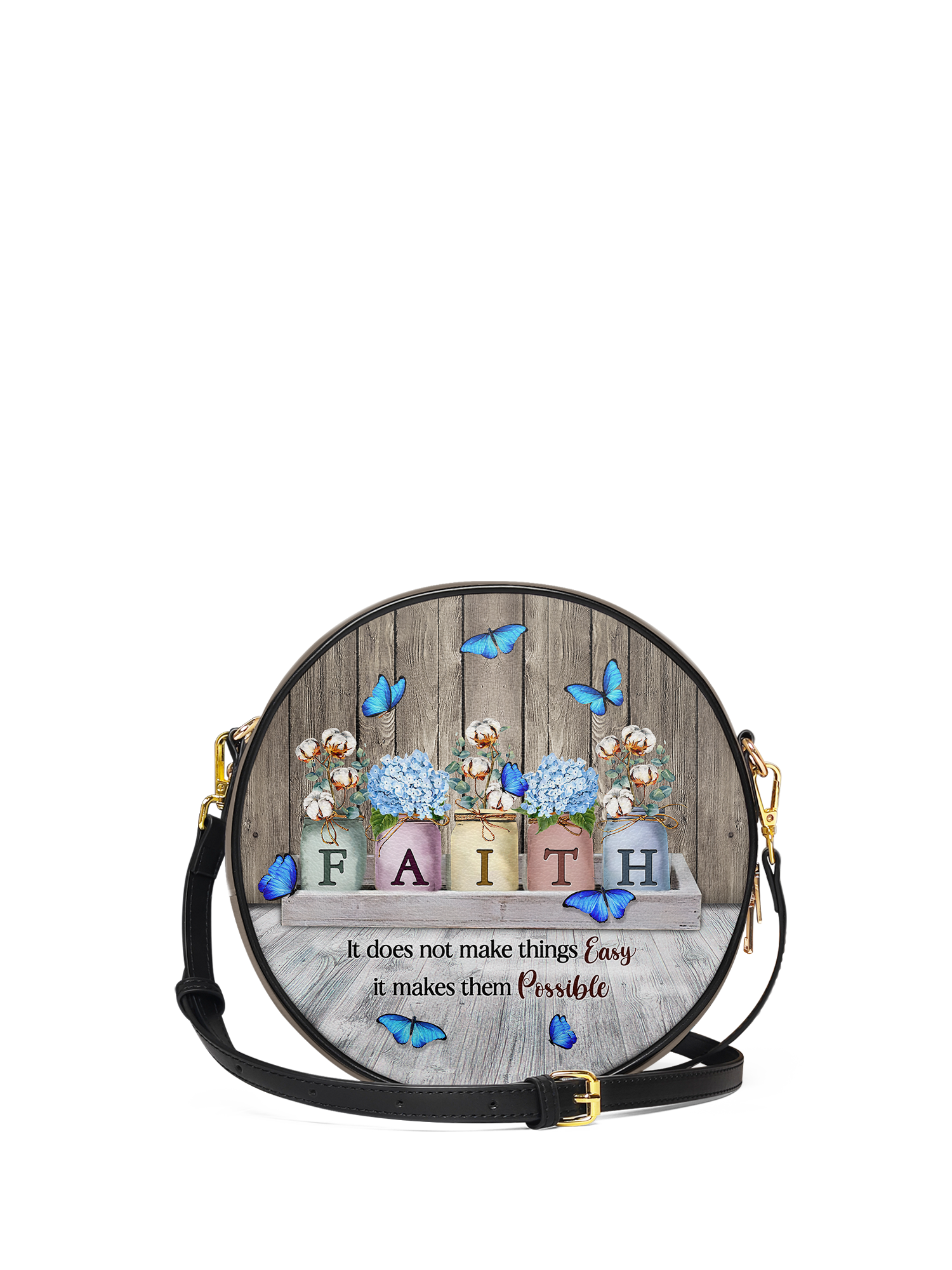 "Faith" Circle Crossbody Bag