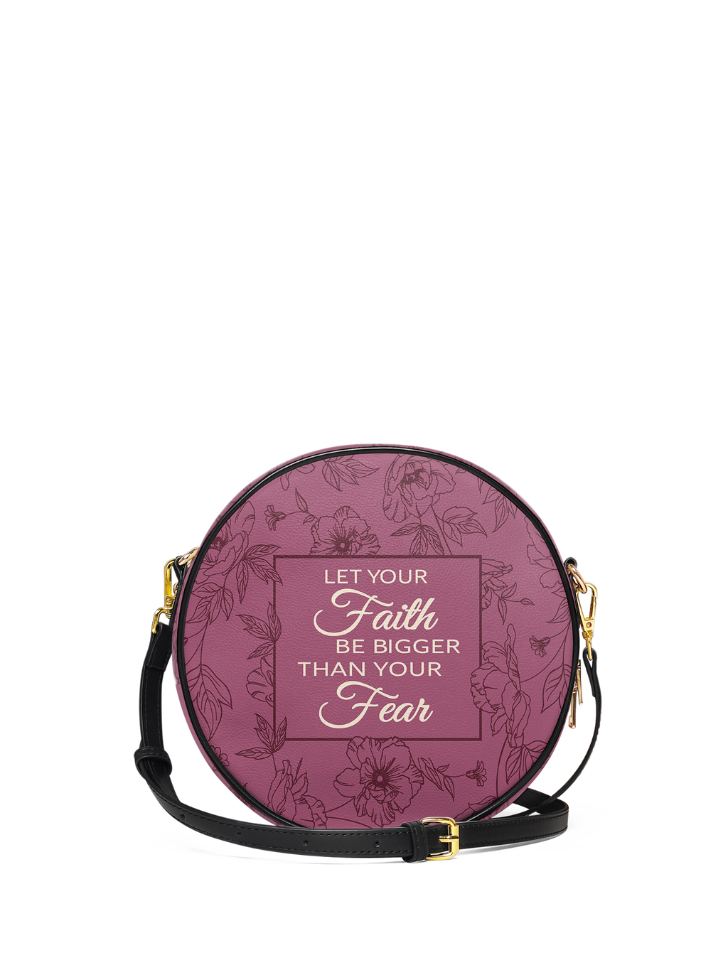 "Flourish" Circle Crossbody Bag