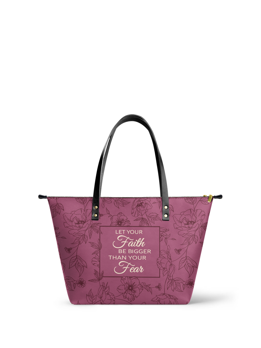 "Flourish" Leather Tote Bag