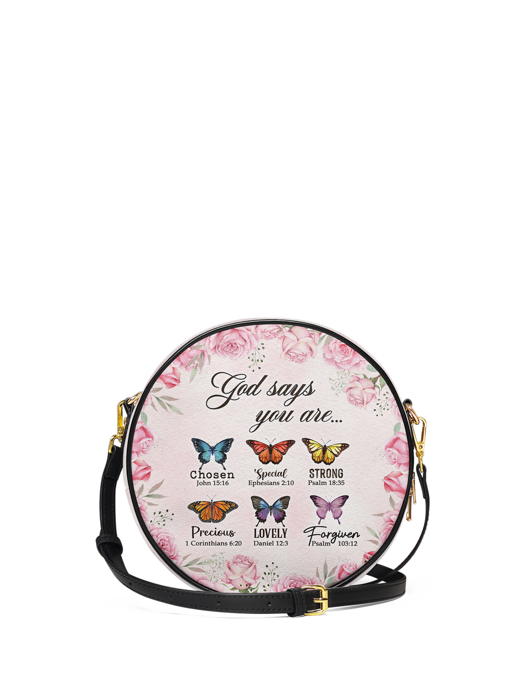 "Flutter" Circle Crossbody Bag