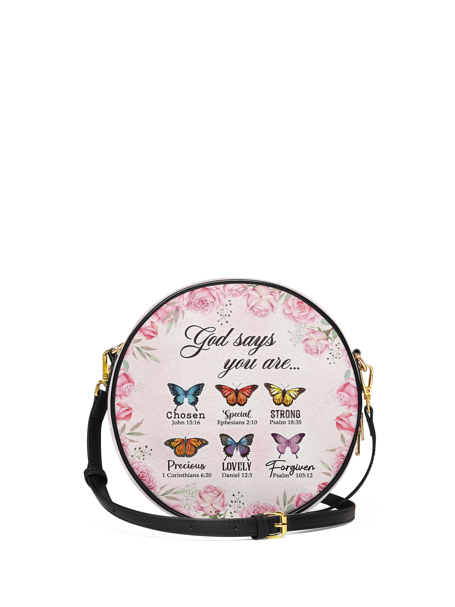 "Flutter" Circle Crossbody Bag