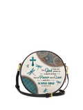 "Poise" - 2 Timothy 1:7 Circle Crossbody Bag