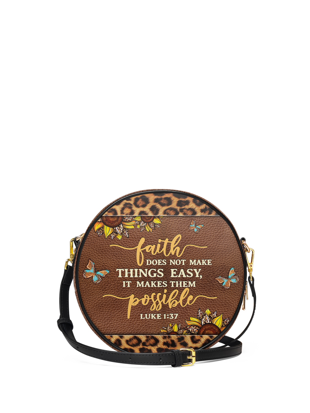 "Possible" - Luke 1:37 Circle Crossbody Bag