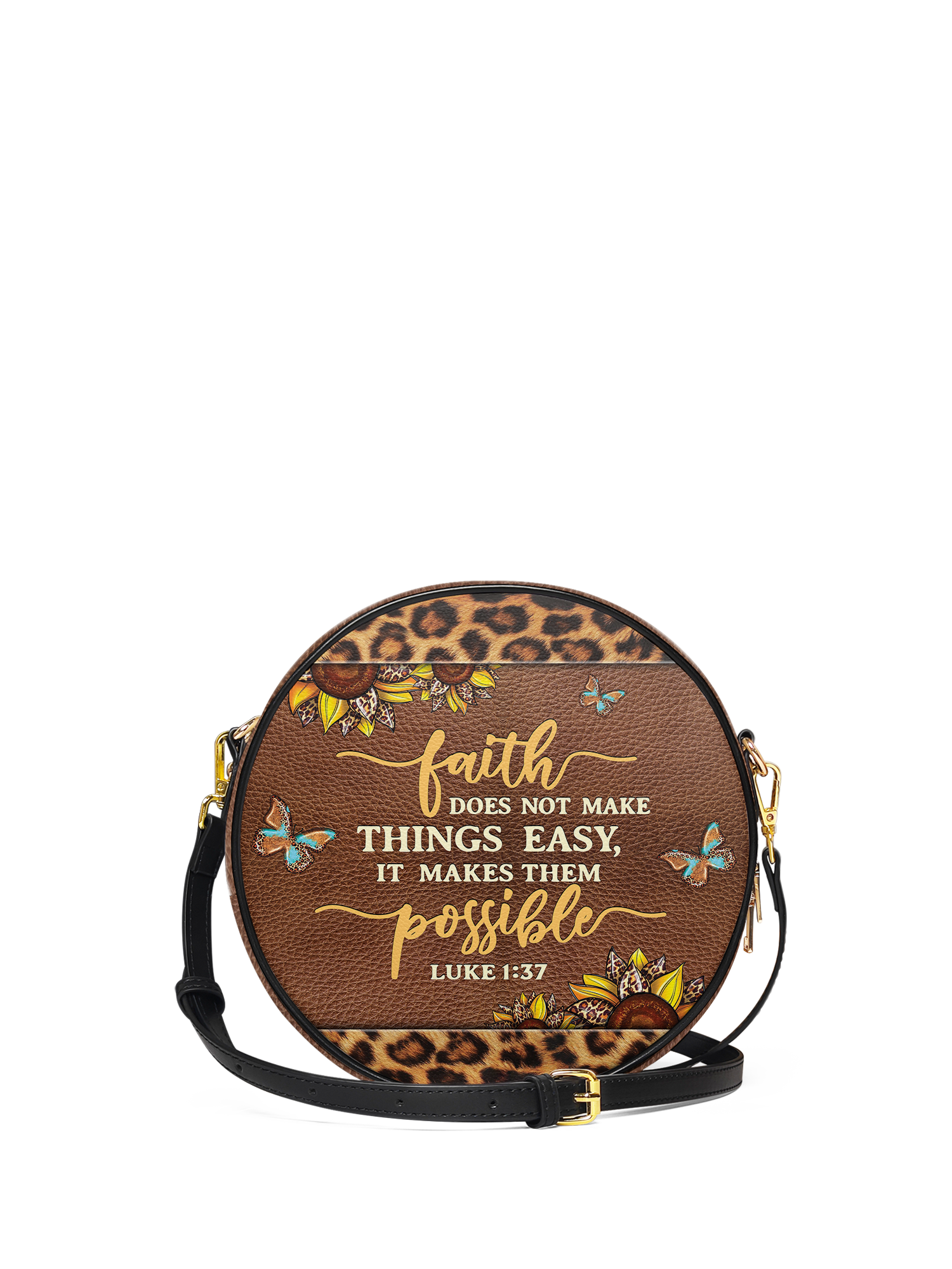 "Possible" - Luke 1:37 Circle Crossbody Bag