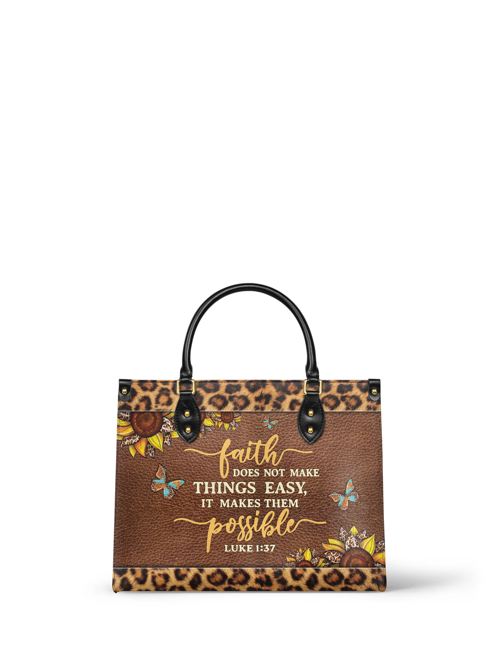 "Possible" - Luke 1:37 Leather Handbag