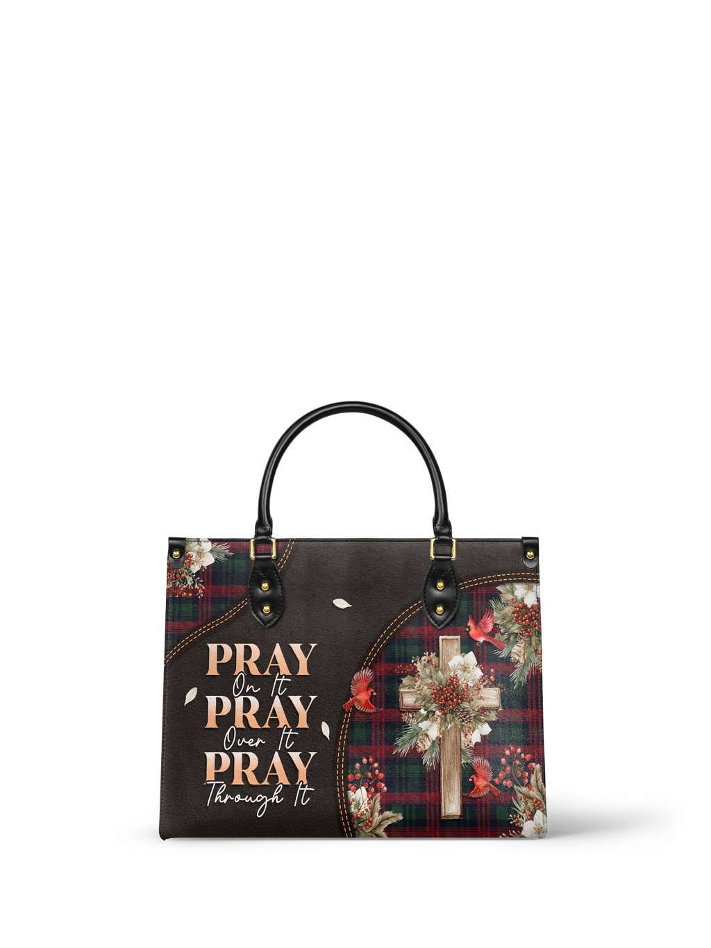 "Pray" Leather Handbag