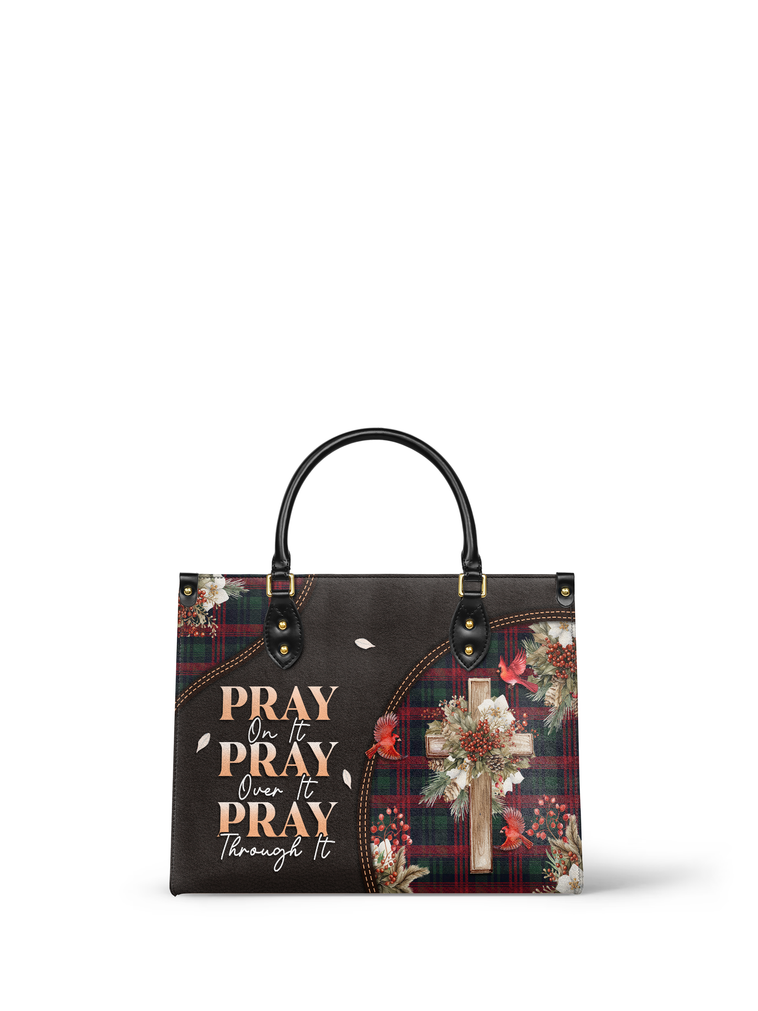 "Pray" Leather Handbag
