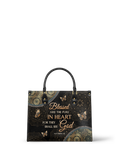 "Pure" - Matthew 5:8 Leather Handbag