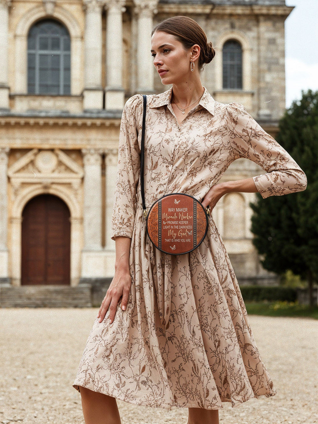 "Waymaker" Circle Crossbody Bag