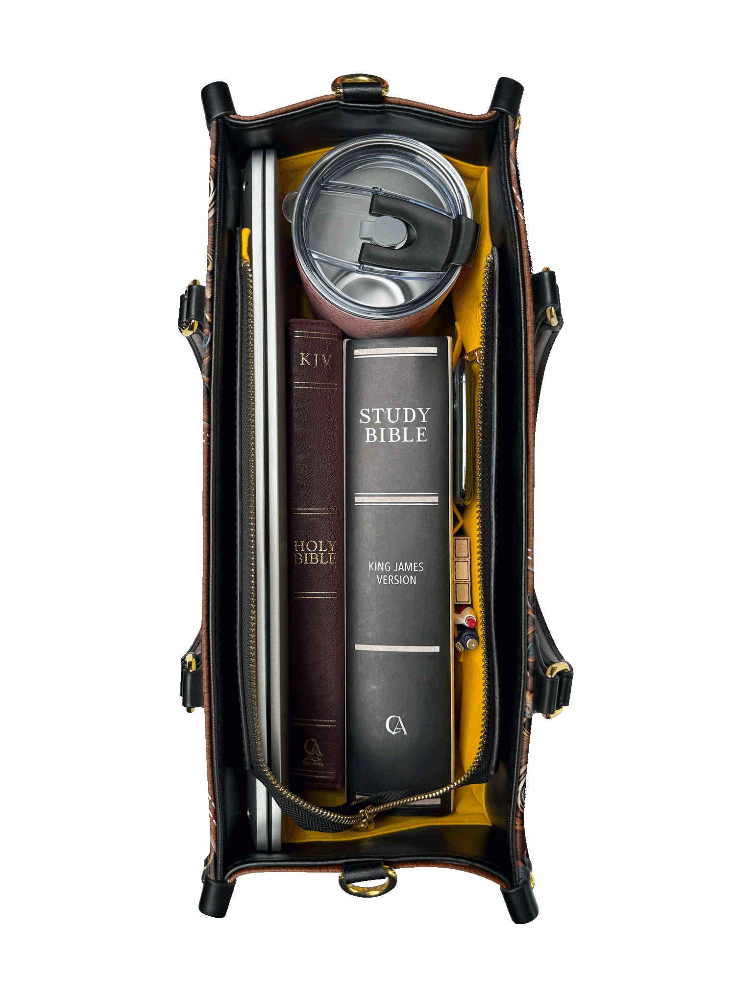 "Stillness" - Psalm 46:10 Leather Handbag