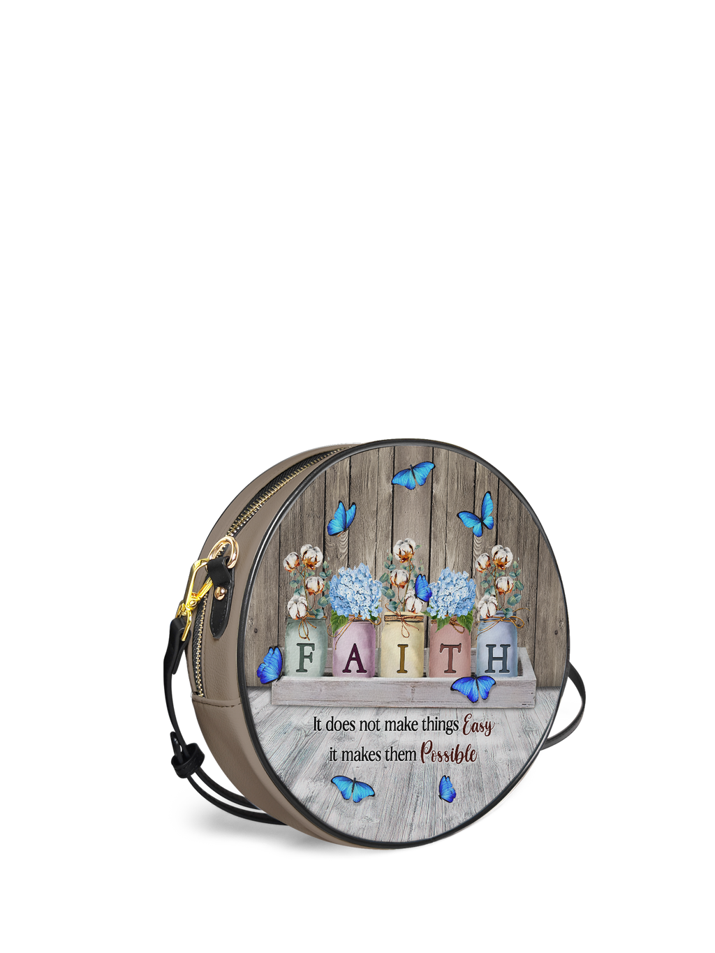 "Faith" Circle Crossbody Bag