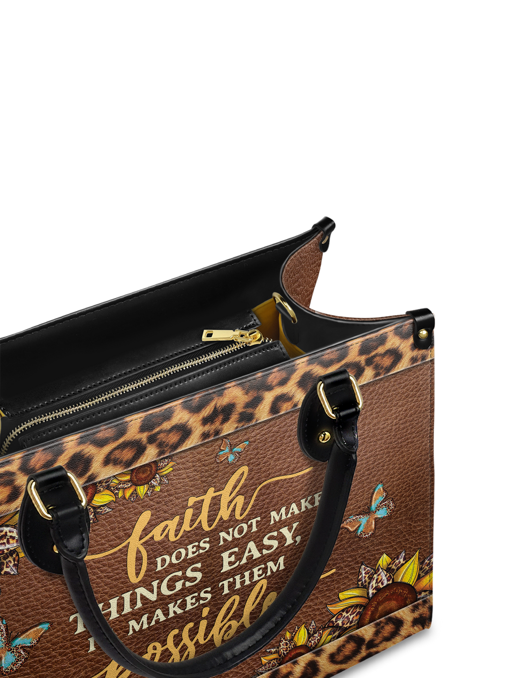 "Possible" - Luke 1:37 Leather Handbag