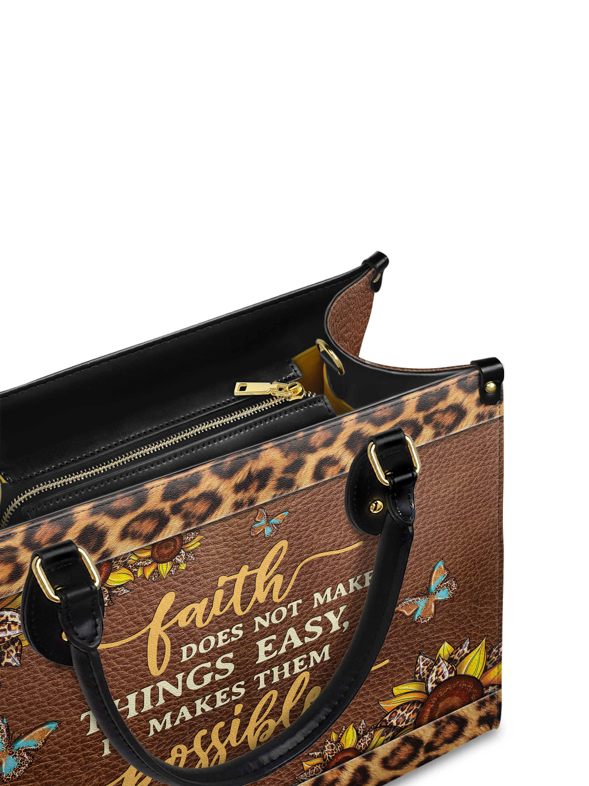 "Possible" - Luke 1:37 Leather Handbag