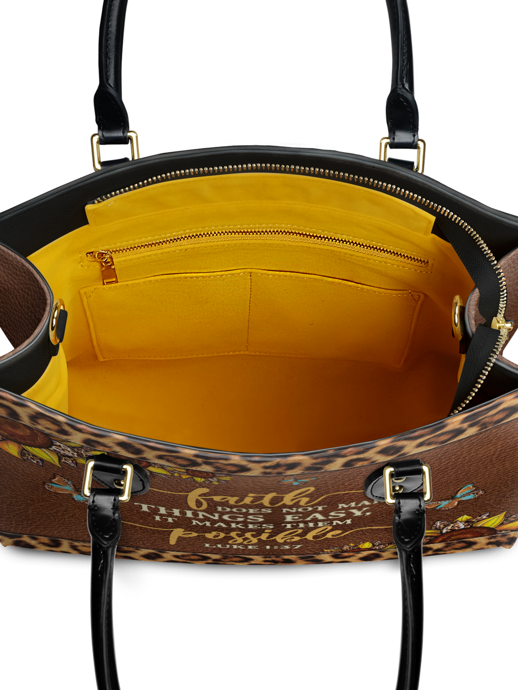 "Possible" - Luke 1:37 Leather Handbag