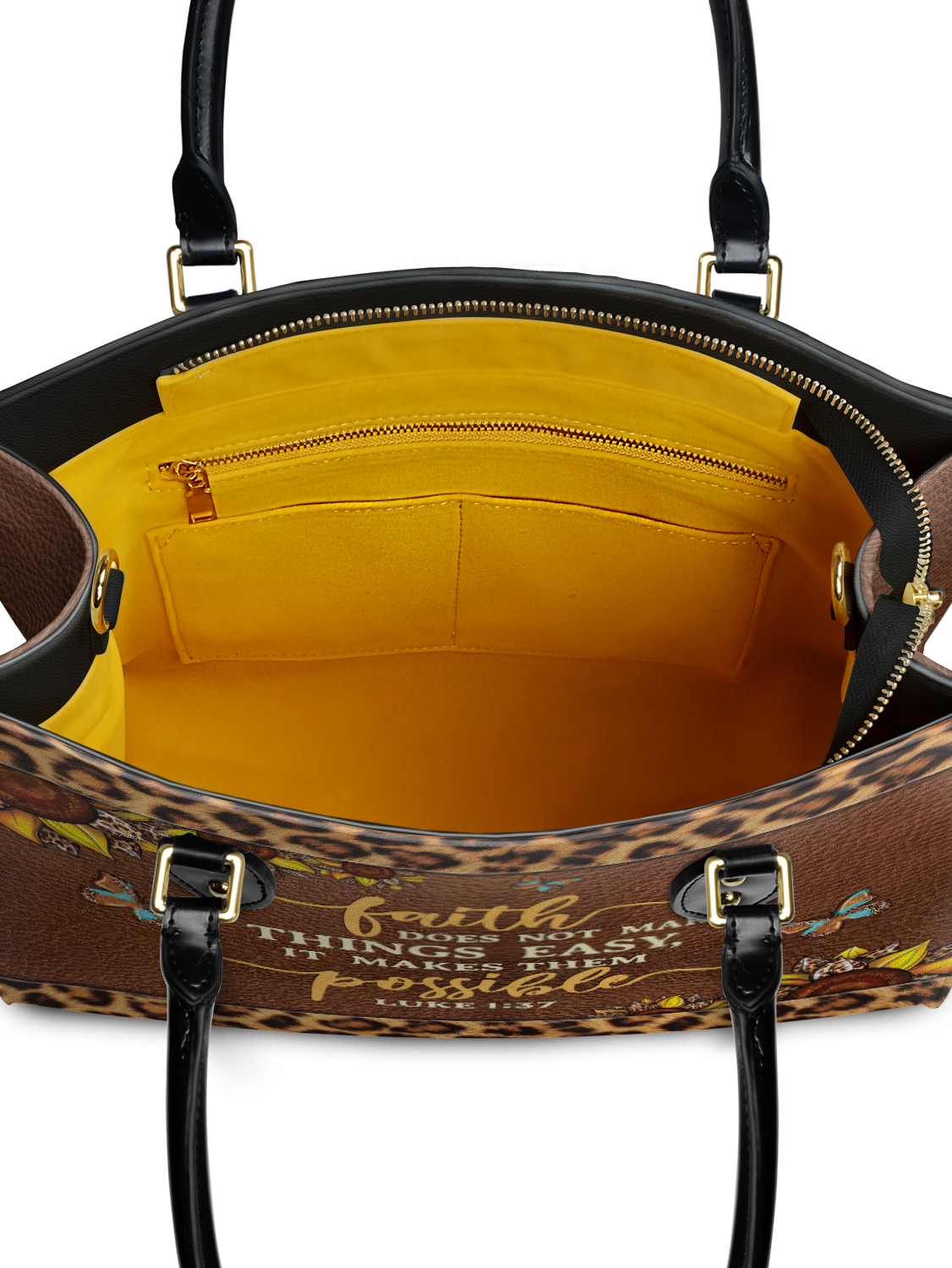 "Possible" - Luke 1:37 Leather Handbag