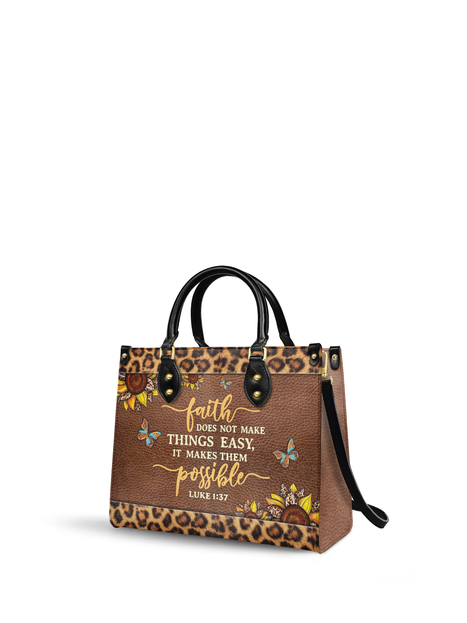 "Possible" - Luke 1:37 Leather Handbag