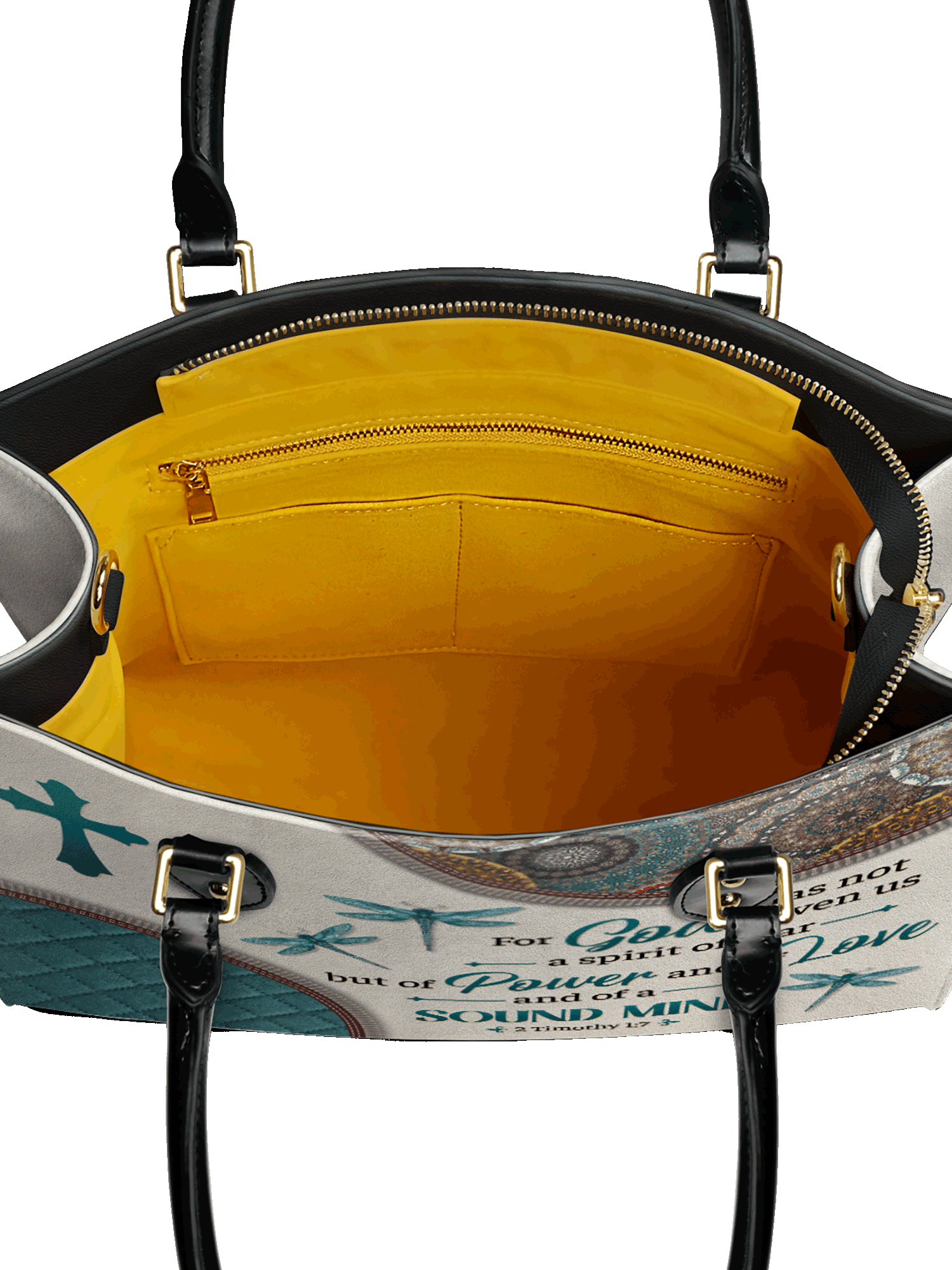 "Poise" - 2 Timothy 1:7 Leather Handbag