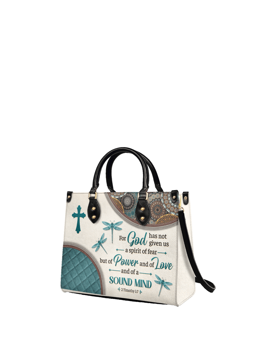 "Poise" - 2 Timothy 1:7 Leather Handbag