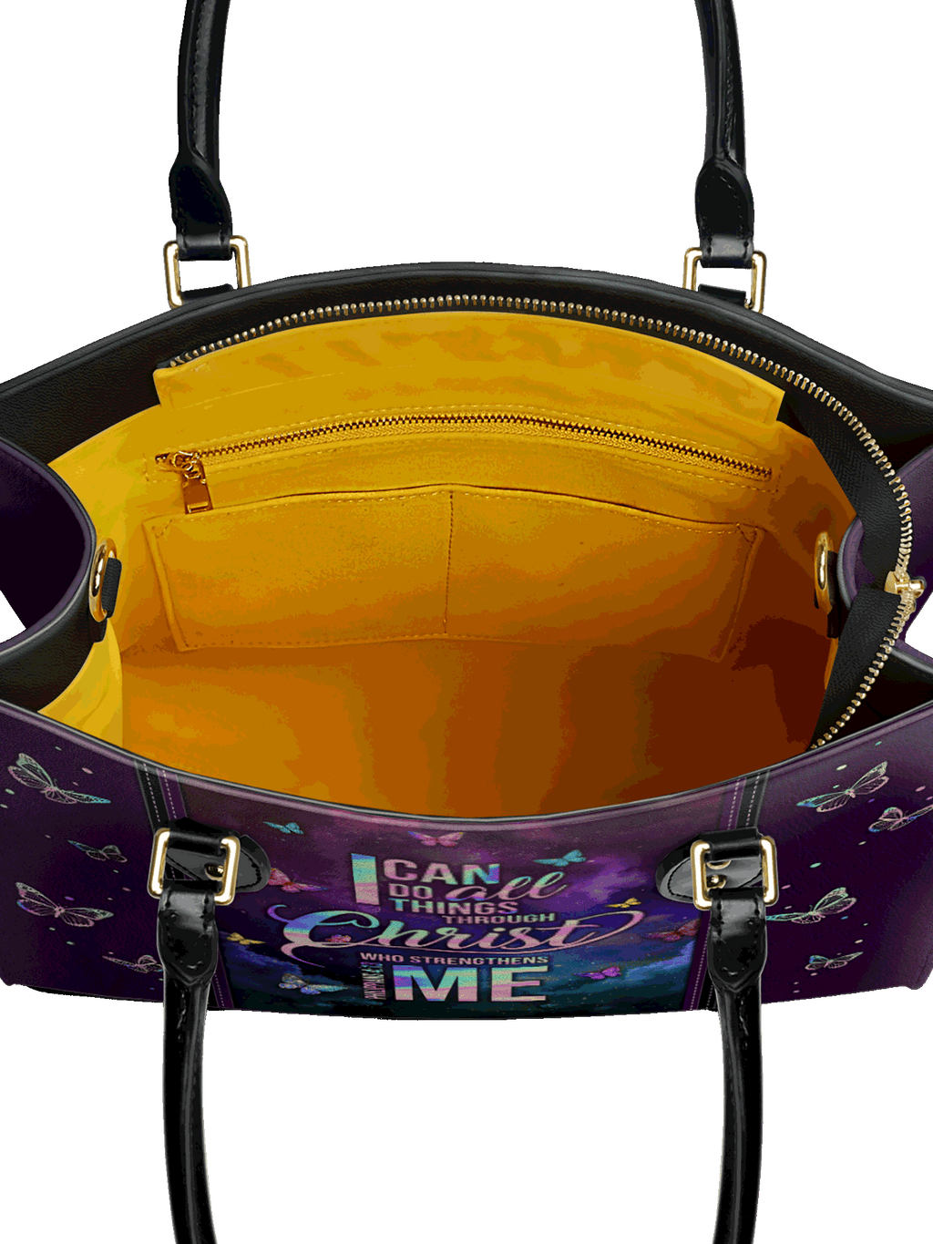 "Limitless" - Philippians 4:13 Leather Handbag