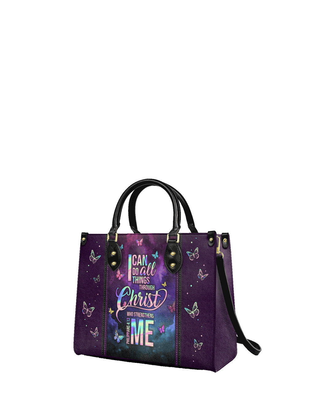 "Limitless" - Philippians 4:13 Leather Handbag