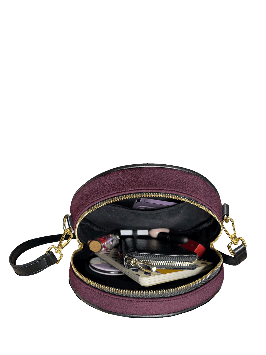 "Courage" - Joshua 1:9 Circle Crossbody Bag