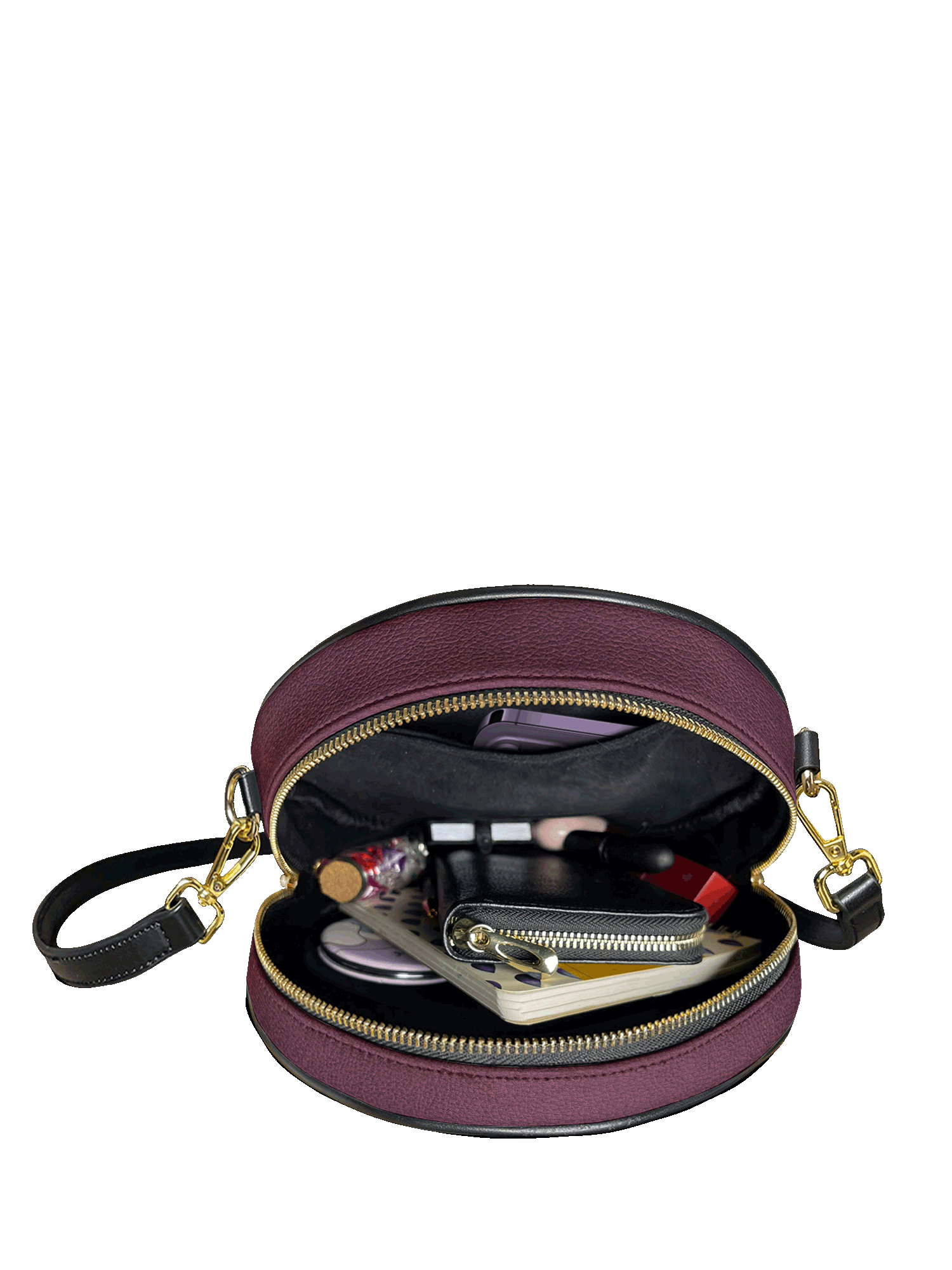 "Courage" - Joshua 1:9 Circle Crossbody Bag