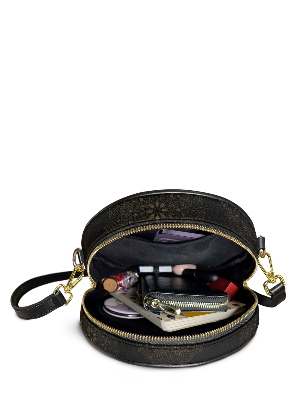 "Pure" - Matthew 5:8 Circle Crossbody Bag