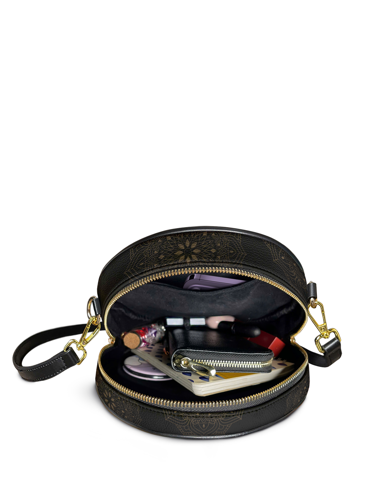 "Pure" - Matthew 5:8 Circle Crossbody Bag