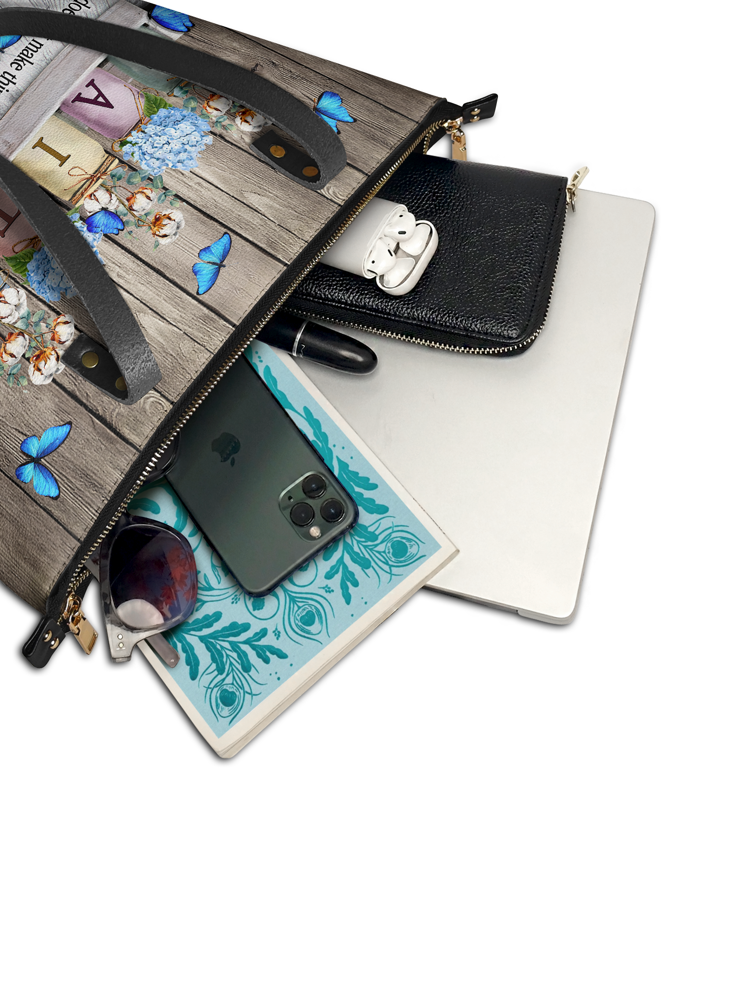 "Faith" Leather Tote Bag