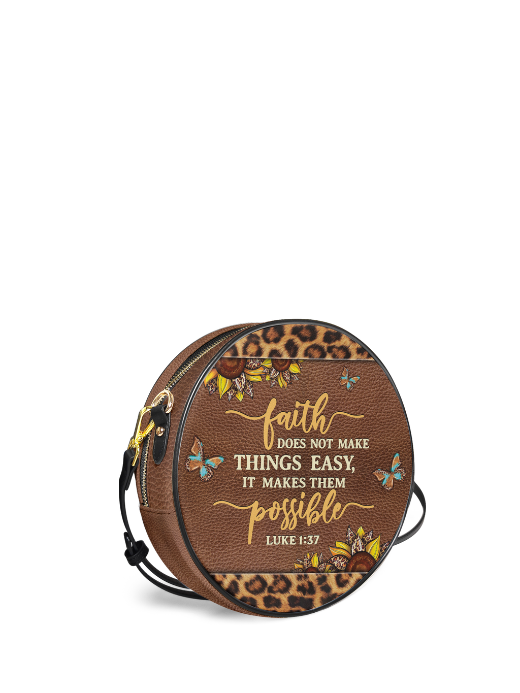 "Possible" - Luke 1:37 Circle Crossbody Bag