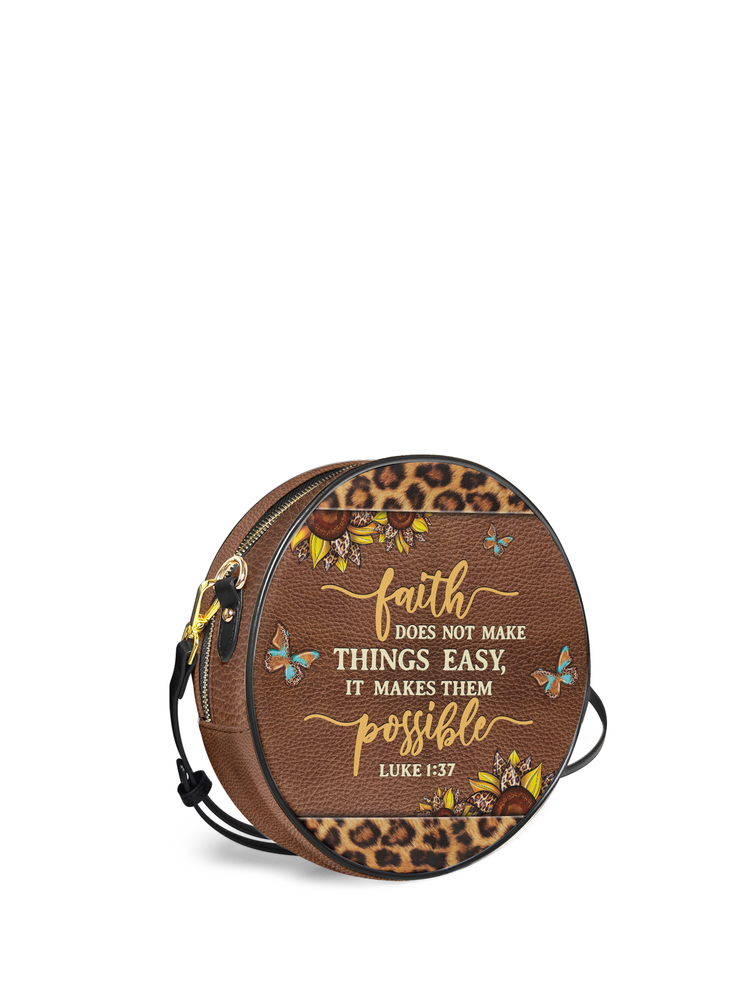 "Possible" - Luke 1:37 Circle Crossbody Bag