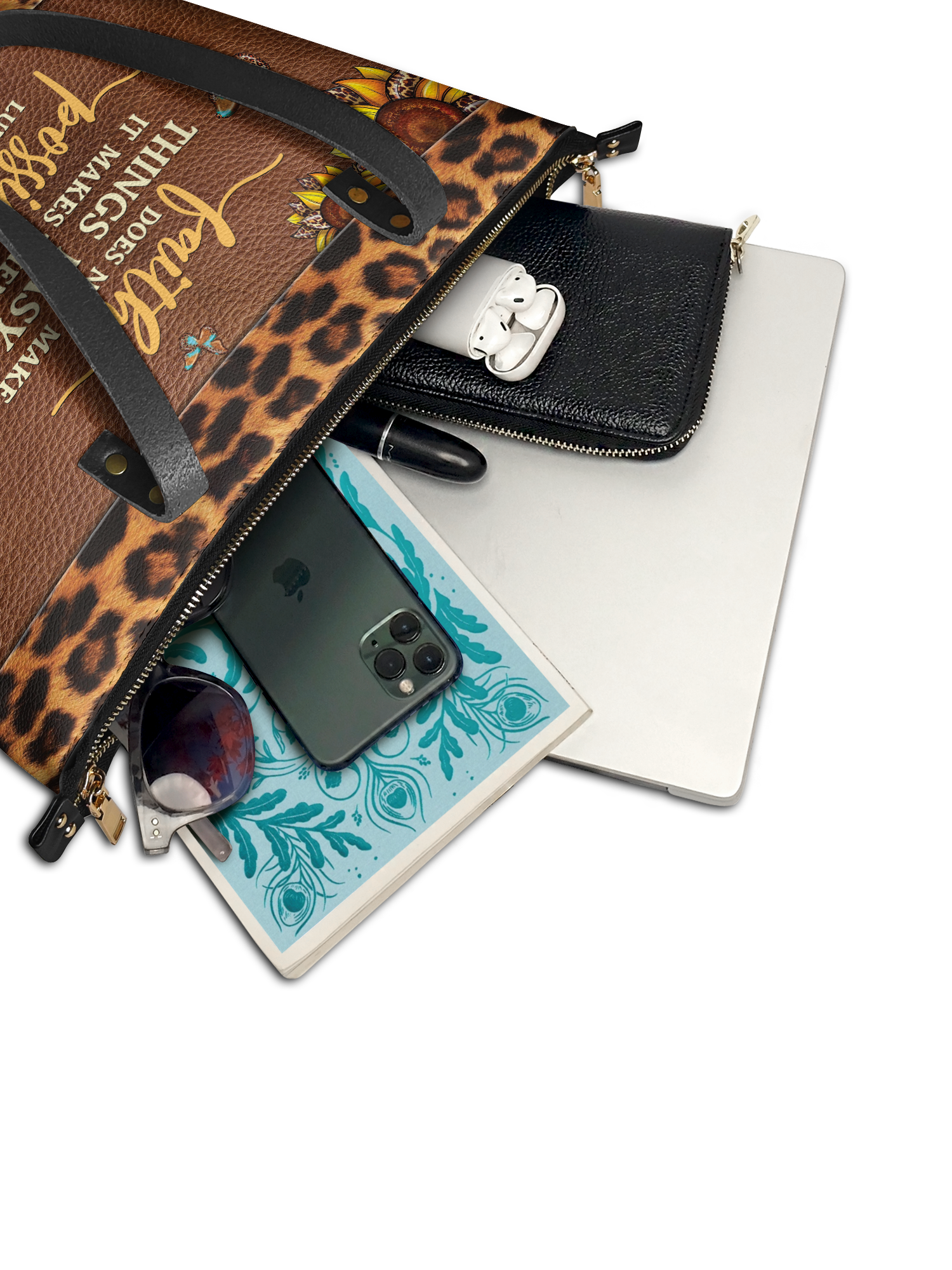 "Possible" - Luke 1:37 Leather Tote Bag