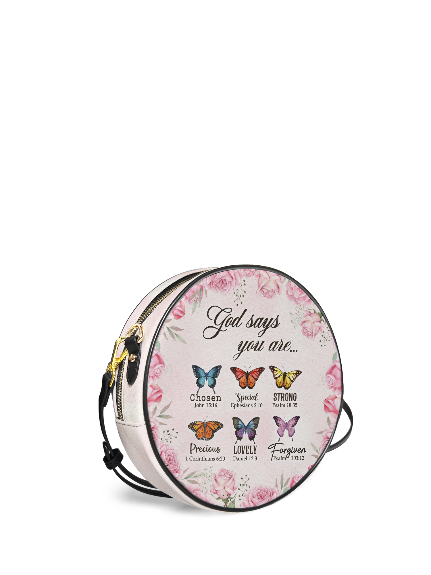 "Flutter" Circle Crossbody Bag