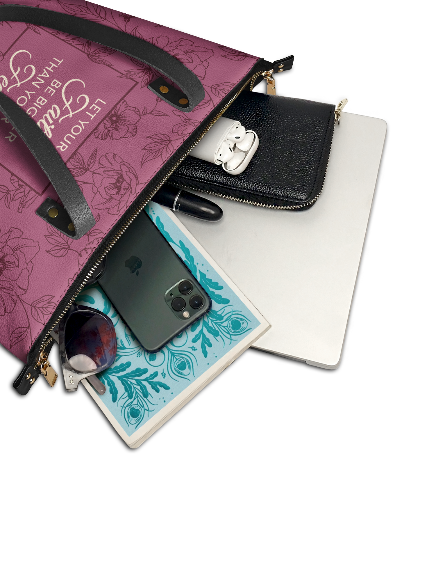 "Flourish" Leather Tote Bag