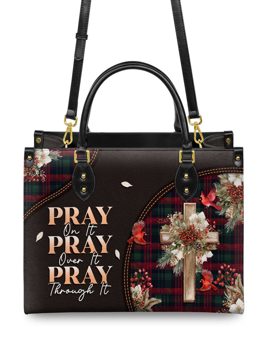 "Pray" Leather Handbag