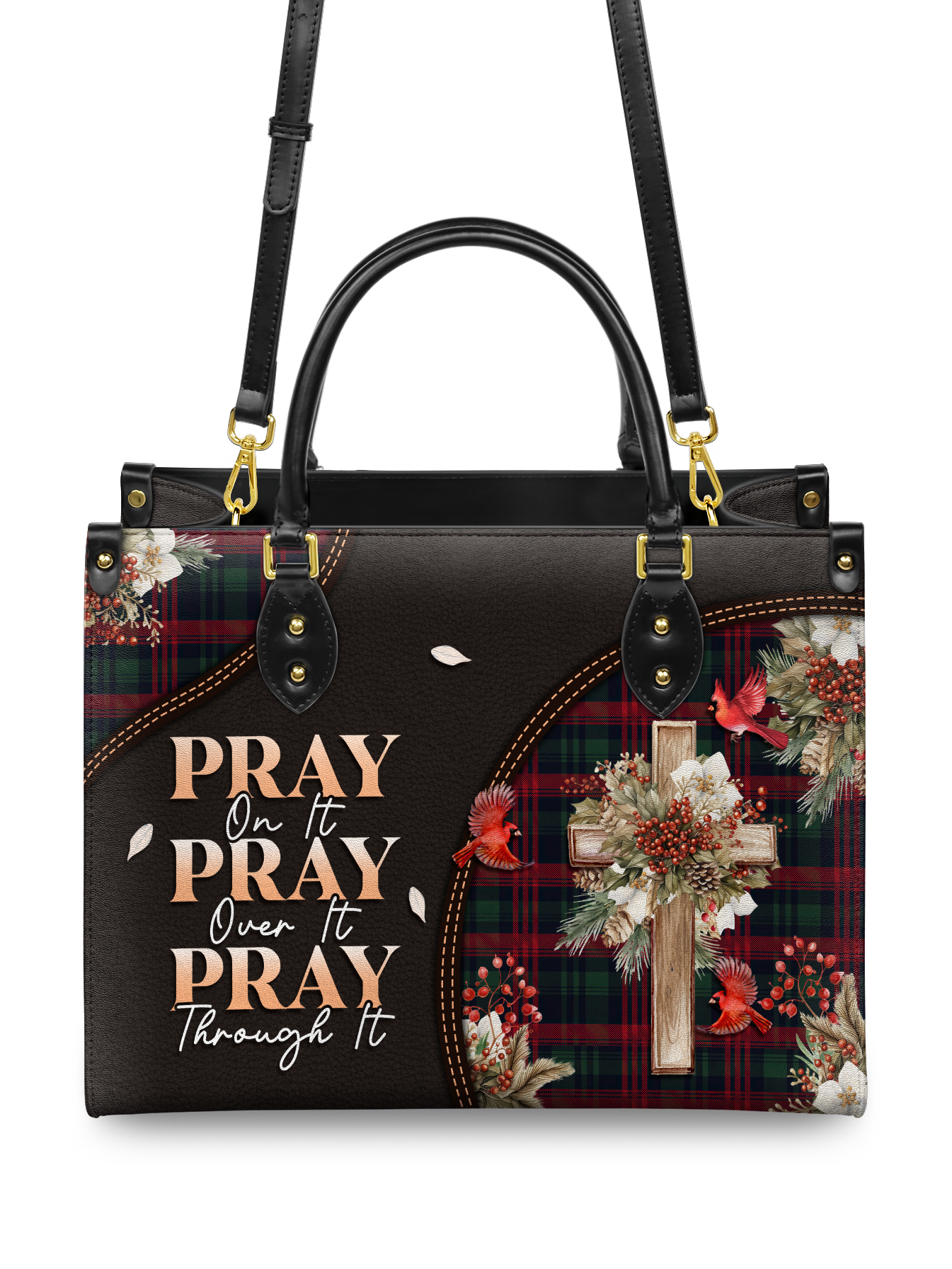 "Pray" Leather Handbag