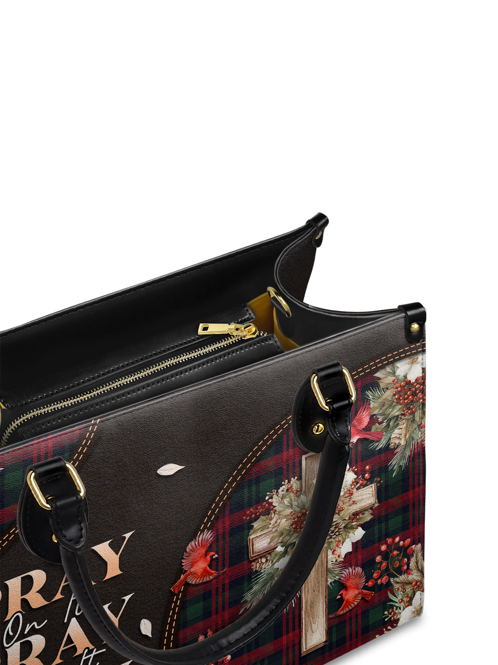 "Pray" Leather Handbag