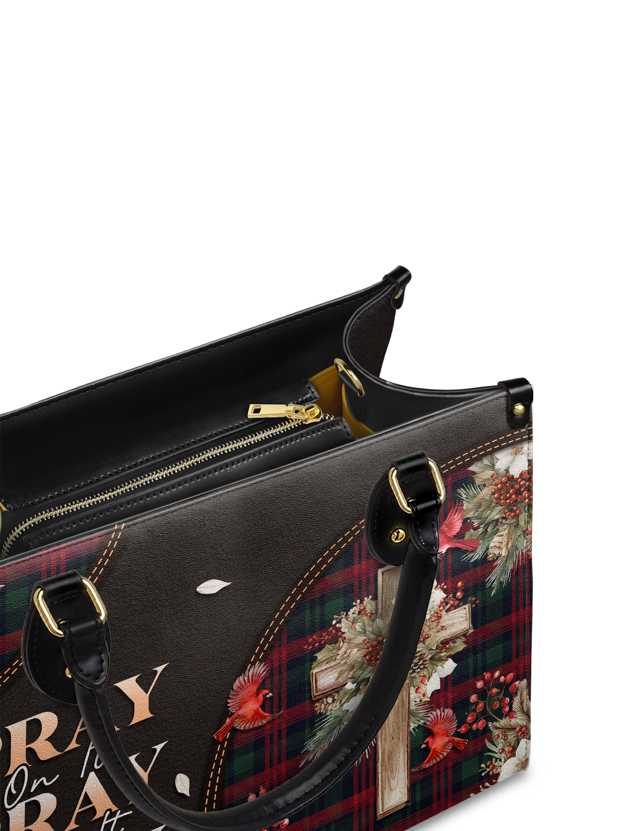 "Pray" Leather Handbag