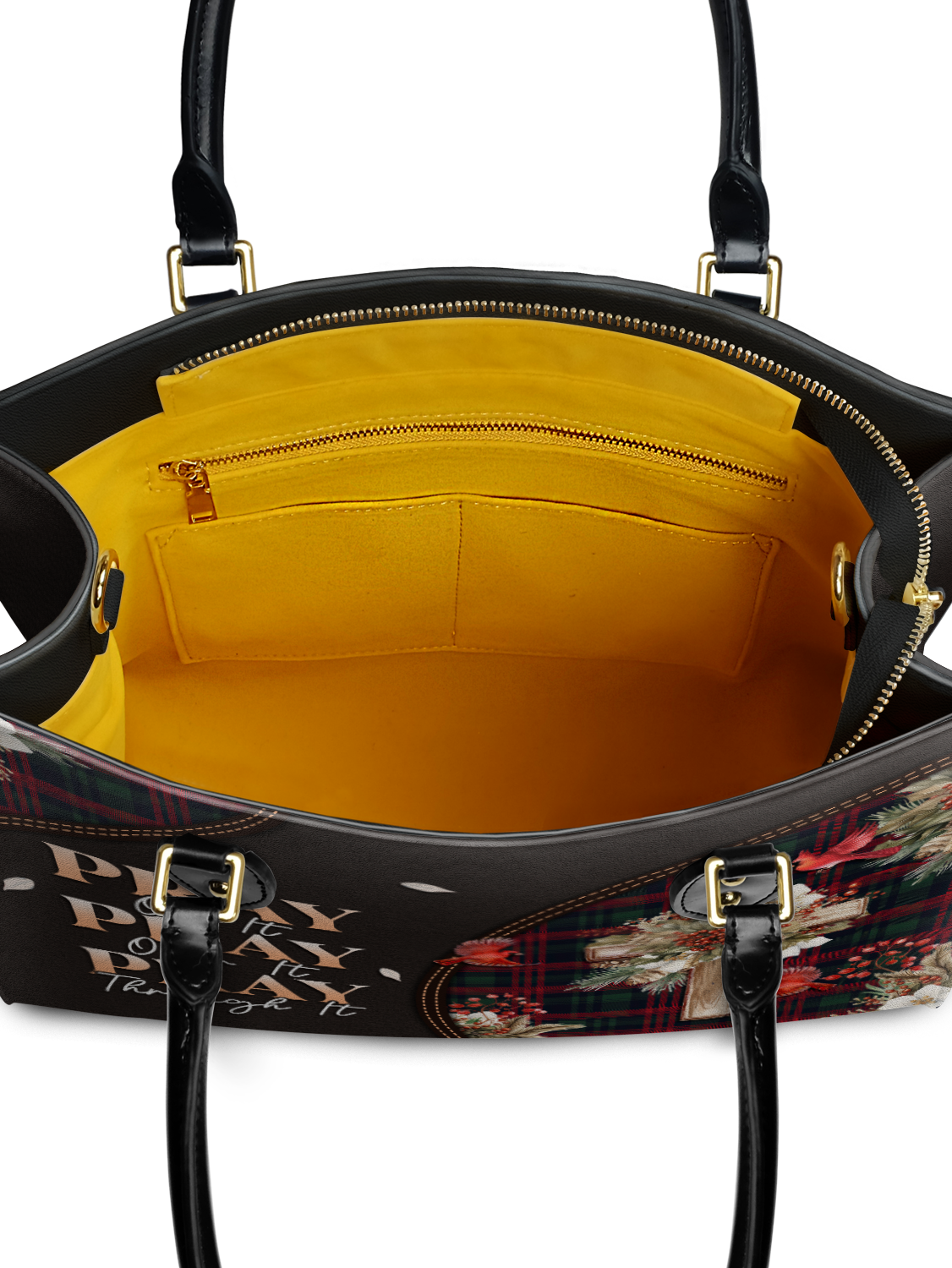 "Pray" Leather Handbag