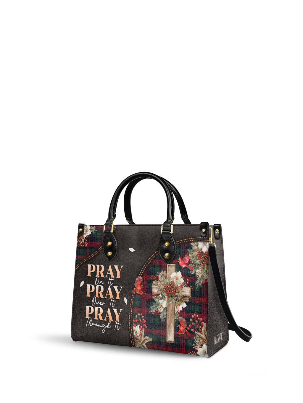 "Pray" Leather Handbag