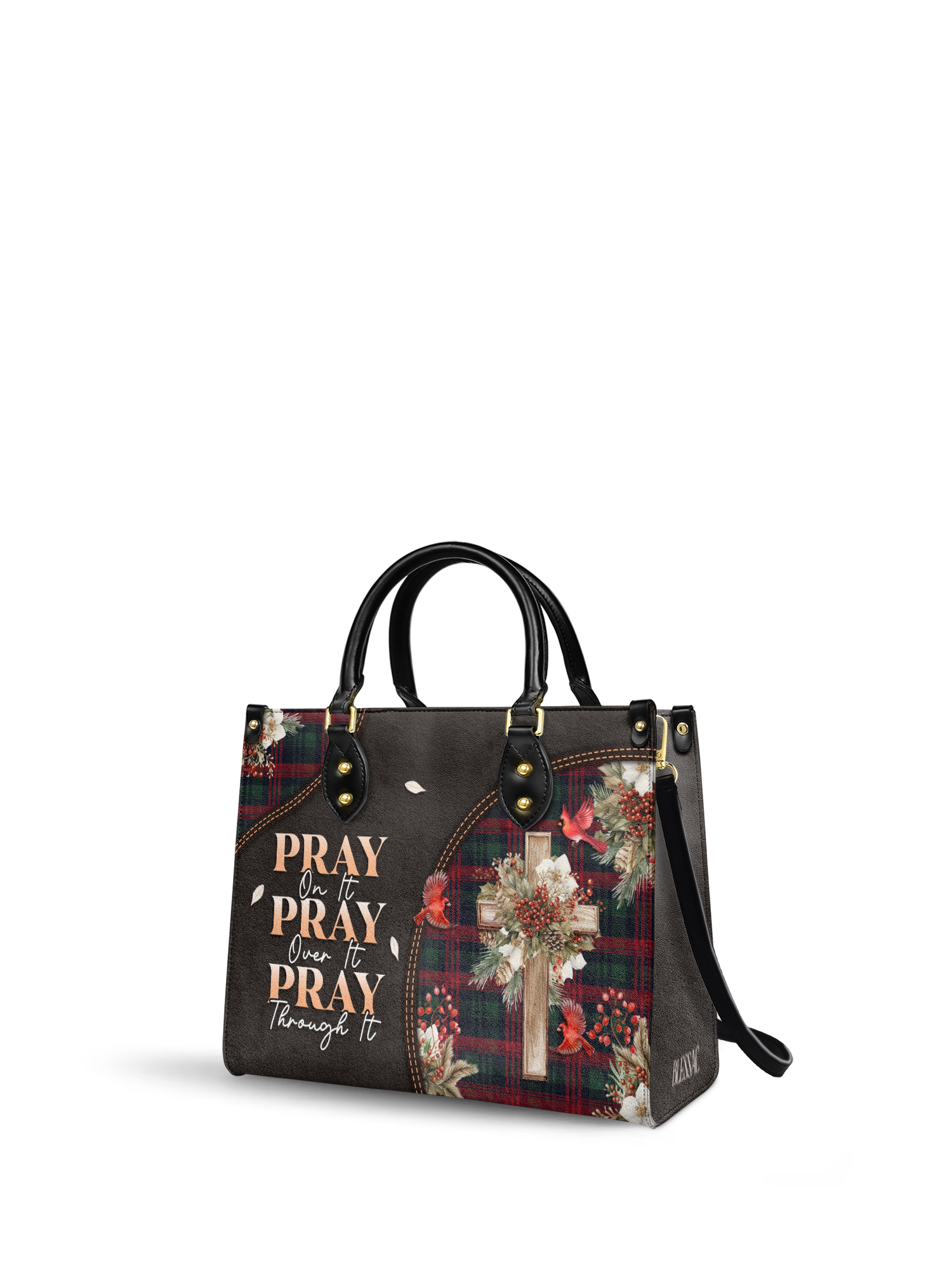 "Pray" Leather Handbag