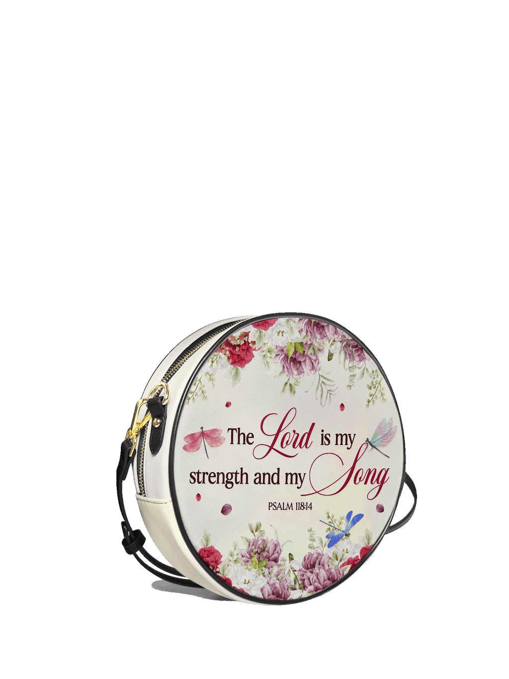"Melody" - Psalm 118:14 Circle Crossbody Bag