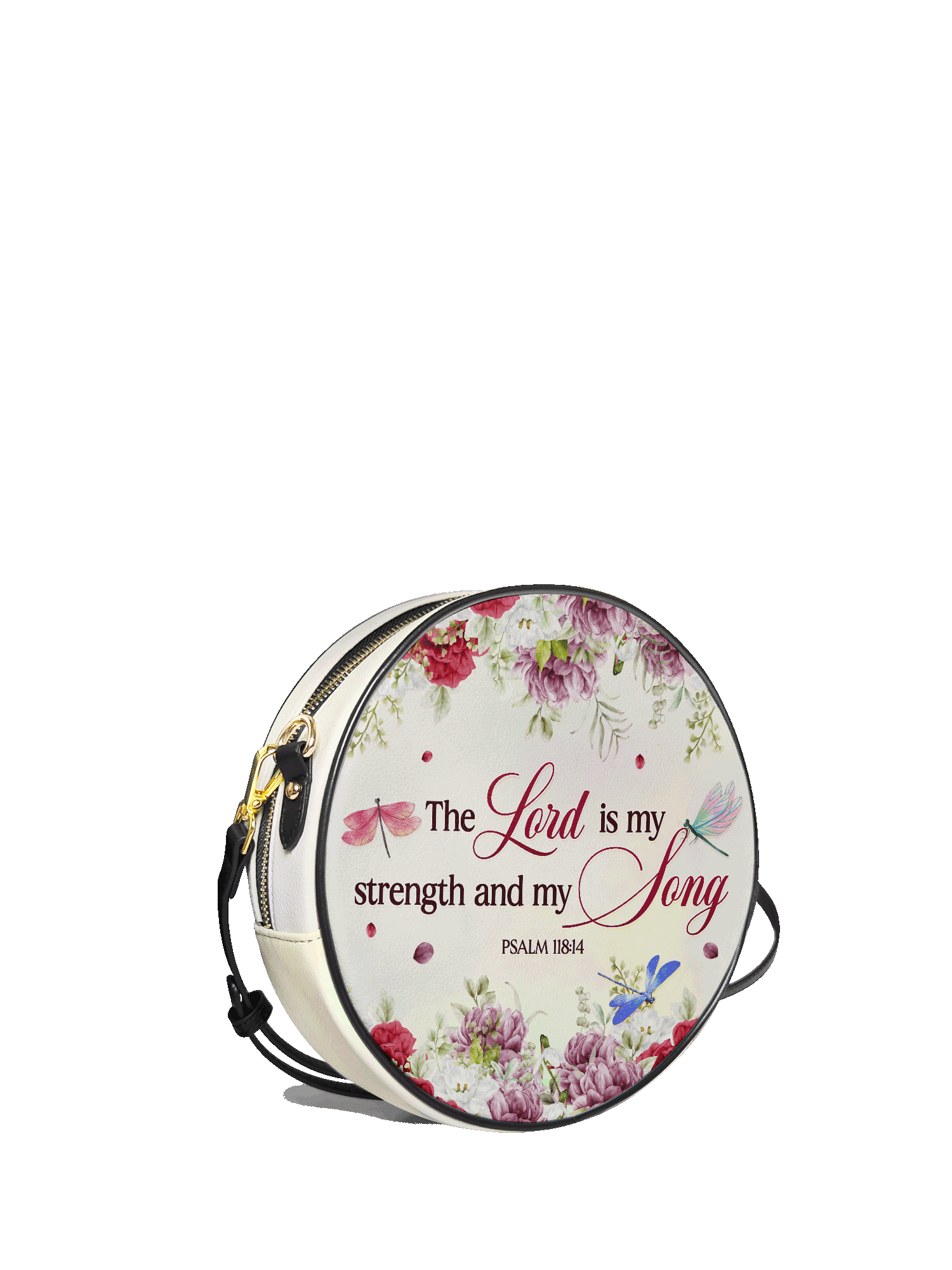 "Melody" - Psalm 118:14 Circle Crossbody Bag