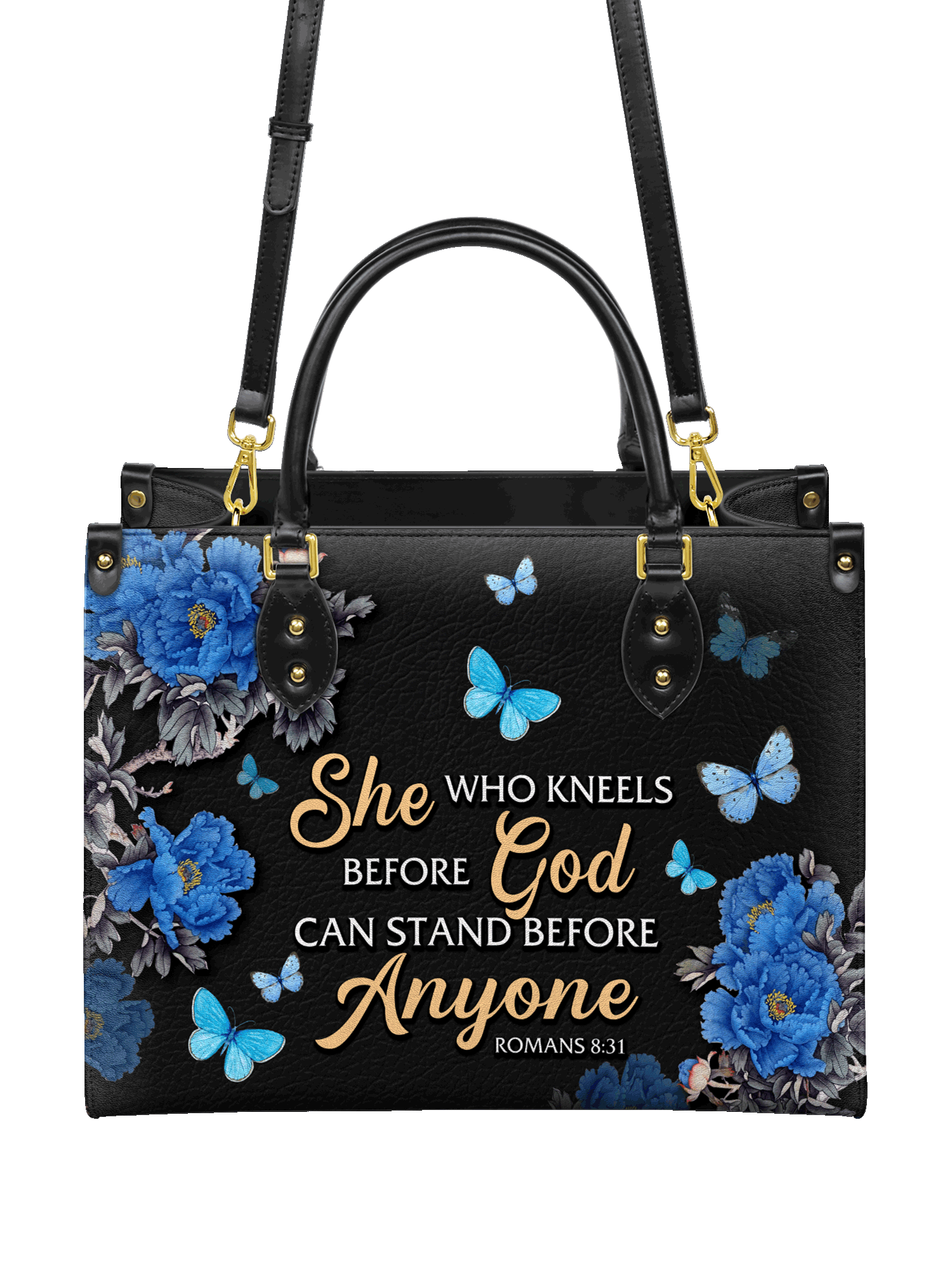 "Anchor" - Romans 8:31 Leather Handbag