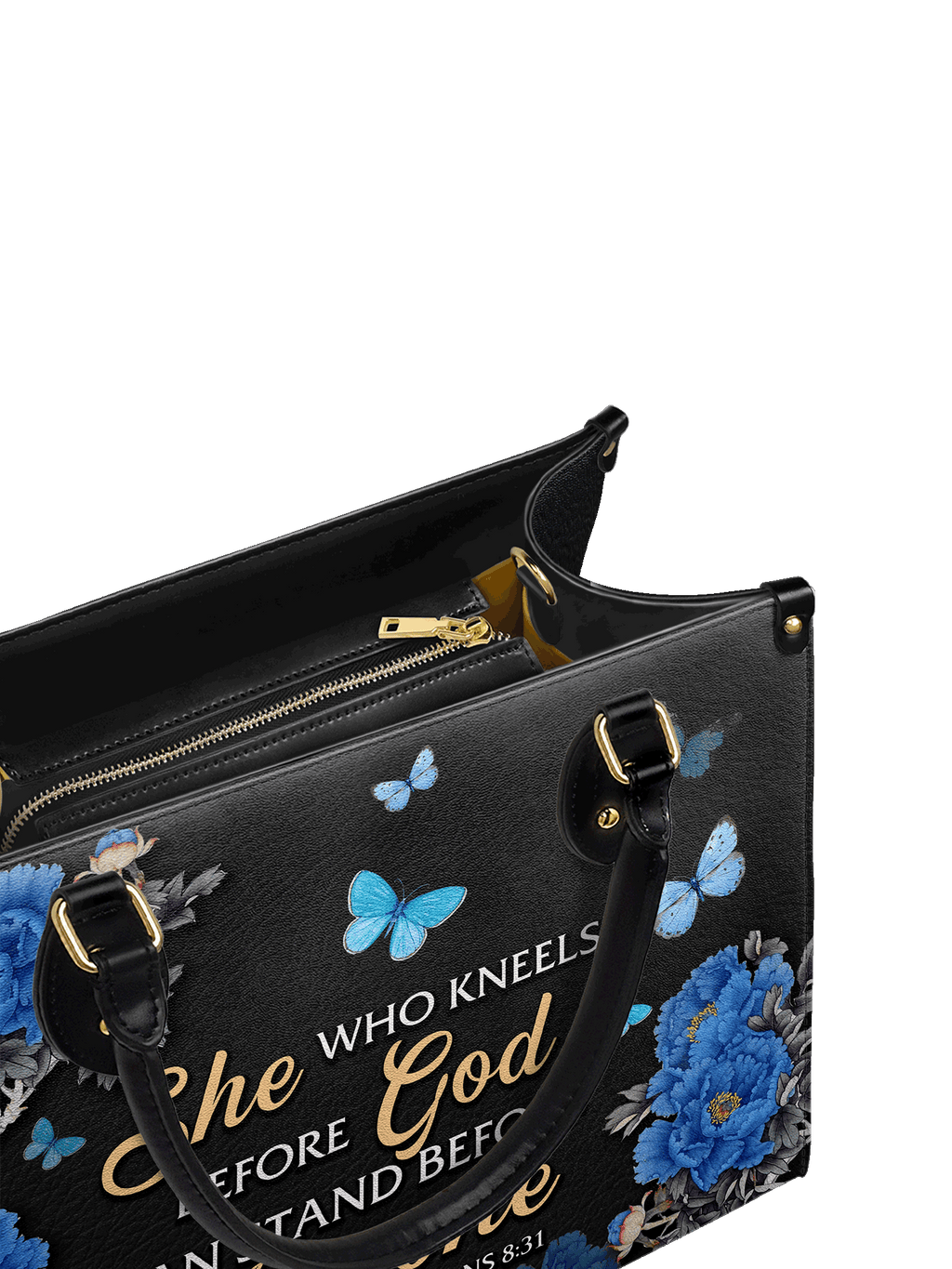 "Anchor" - Romans 8:31 Leather Handbag