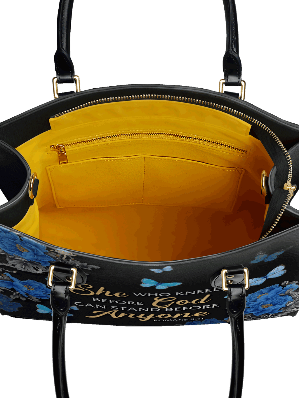 "Anchor" - Romans 8:31 Leather Handbag