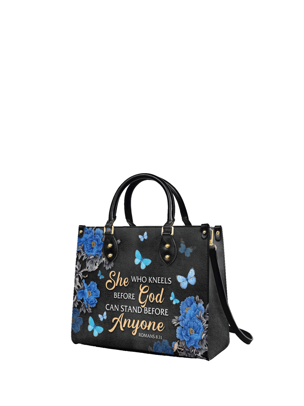 "Anchor" - Romans 8:31 Leather Handbag